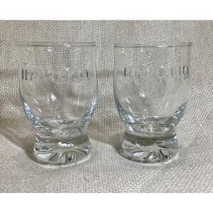 2 HPNOTIQ 4 inch whiskey glasses